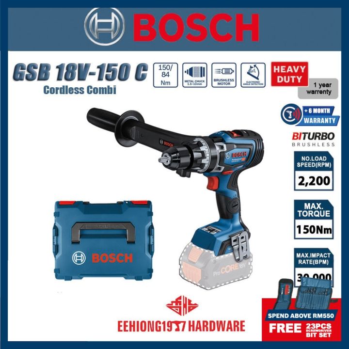 BOSCH GSB 18V-150 C GSB18V-150C PROFESSIONAL CORDLESS BATTERY DRILL ...