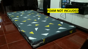 7 INCHES FOAM COVER LONG ZIPPER SEMICOTTON (RANDOM DESIGN/COLOR!)