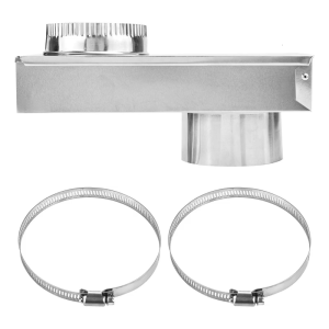 Space Efficient Dryer Exhaust Ventilation System Adjustable Length Stainless Steel Texture for Drying Machine Repairing