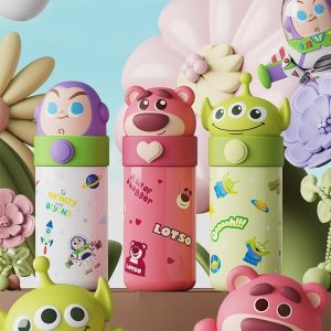 350ML Sanrio Cinnamoroll Anime Kuromi Melody Thermos Mug Cartoon Kawaii Sports Water Bottle Coffee Cup Kids Water Bottle Gift