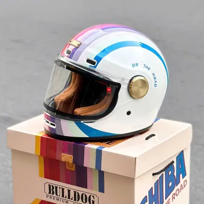 Mũ bảo hiểm Fullface Bulldog Shiba với thiết kế classic sang xịn và lót mũ êm - Tiên Helmets - Mũ bảo hiểm chính hãng Vũng Tàu