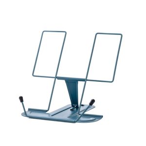 WOODP Portable Metal Adjustable Student Stationary Multifunctional School Book Holder Read Rack Book Stand Read Bookshelf
