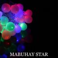 MABUHAY STAR Christmas Light 50L LED Little Stippled Ball Decoration Light. 