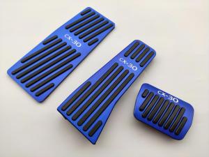 carhanson Car Accessories For Mazda CX30 CX-30 Aluminum Gas Rest Foot Pedal 2019 2023 Pedal Pad Car Accelerator Brake Footrest Pedal Protector Sticker