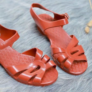 Giày rọ sandal nữ đế bệt nhựa dẻo PVC cao cấp đi làm Dép rọ nữ quai hậu chuẩn form thời trang