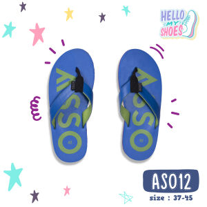 ASSO รองเท้าแตะ รุ่น AS012อะโซ่  รองเท้าแตะผู้หญิง รองเท้าแตะผู้ชาย รองเท้าแฟชั่น  รองเท้าแตะหูหนีบ รองเท้าลำลอง รองเท้าแฟชั่น (480)