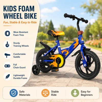 Beige bike for kids 2 to 5 years old Childrens Bicycle Toddler Little Boy And Girl Bike 2-6 Years Old For Kids Gift