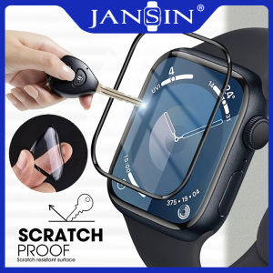 3D Curved EdgeTempered Glass compatible with Apple Watch Ultra 2 49mm band 40mm 44mm 38mm 42mm Screen Protector film iwatch Series 9 se2 8 7 6 SE 5 4 3 2 1 Full glue