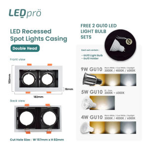 LED PRO LED Spot Light 4W -27W Tri-tone Anti Glare Spot Light Recessed Spot light GU10 Spot Light