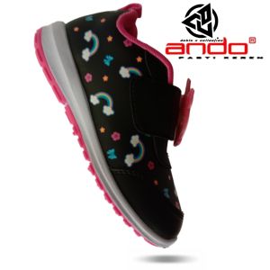 SEPATU SEKOLAH  ANAK PEREMPUAN TK DAN SD USIA 6- 8 TAHUN ANDO DIVA  TERBARU MOTIF KARAKTER KARTUN