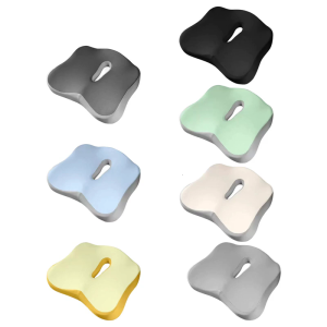 Orthopedic Desk Chair Cushion Features Pressure Relieving Hollow Structure and Moisture Wicking Polyester Fabric