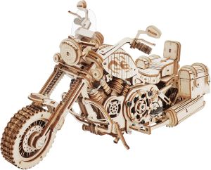 Rowood 3D Puzzles for Adults Model Car Kits Wooden Model Kit for Adults to BuildDIY Motorcycle Mechanical Gears Building Set Toys for Boys Christmas Birthday Gift