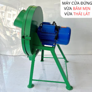 Máy thá¡ Chuối Siêu Mịn CỬA ĐỨNG - Cắt Chuối Nguyên Cây - Băm Cỏ Voi. Động Cơ 15kW Dây Đồng 100% .