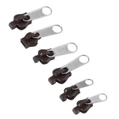 6 PCS/Bag Universal Instant Fix Zipper Repair Kit Replacement Zip Slider Teeth Rescue New Design Zippers For Sewing Clothes 3