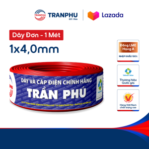 Dây Điện Đơn 1x40 Trần Phú Trafuco Chính Hãng Dây Điện Dân Dụng Lõi Đồng Nguyên Chất Cách Điện PVC