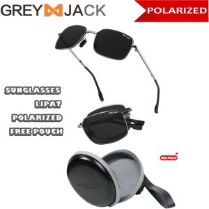Grey Jack Kacamata Hitam Sunglasses Polarized Anti UV Anti silau Lipat Korean Style Fashion Pria Terbaru 615
