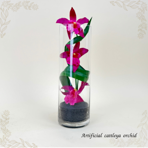 แจกันดอกไม้ประดิษฐ์สไตล์โมเดิร์น Artificial flower in glass ดอกไม้ตกแต่งบ้าน