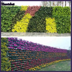 [Heartsbat] Chậu hoa treo tường cây ngoài trời trong vườn Chậu treo tường màu xanh lá cây dọc