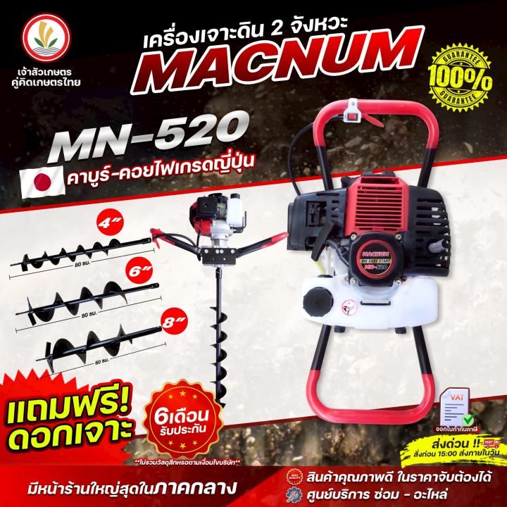 MACNUM MN-520 พร้อมดอกเจาะ 2 ชิ้น เลือกขนาดได้