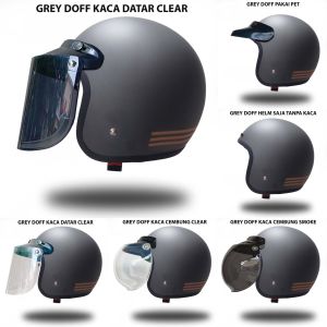 HELM BOGO GARIS 3 Clasic RETRO CLASSIC cewe cowo dewasa bagus murah helem hijab cepol