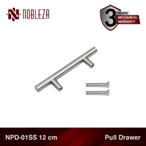 NOBLEZA Gagang Tarikan Laci Kabinet Lemari Bulat Kotak Stainless