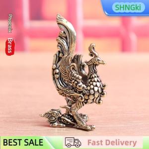 SHNGki Phoenix Figure Home Decor Spreading Its Wings Phoenix Decor Desktop Tea Pet Crafts Copper Ornaments