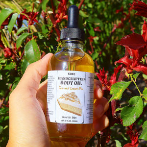 KOEC Coconut Oil Moisturizing Body Oil Full Body Nourishing Skin Care Massage Essential Oil FDA