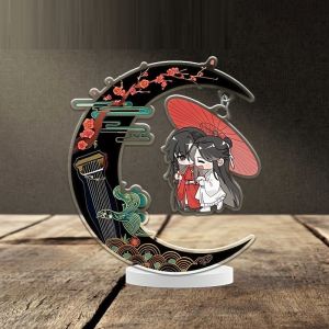 Tian Guan Ci Fu Heavens Blessing Anime Merch Acrylic Stand Xie Lian Hua Cheng Umbrella Moon Display Decoration Model Collectible Birthday Gift