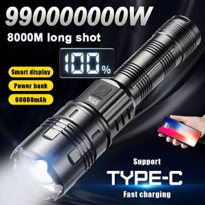 【3 meters drop resistance】 LED Flashlight rechargeable waterproof heavy duty Zoomable Headlight flashlight Powerful Battery powered /USB charging LED Flashlight Outdoor Camping strong light Flashlight