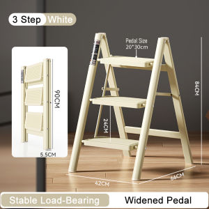 Home Folding Ladder Multi-Functional Folding Home Decorative Flower Stand Stepladder Heavy Duty Ladder 2/3/4/5 Step Workbench Kitchen Ladder