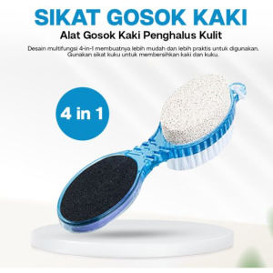 Sikat Amplas Penggosok Tumit Alat Gosok Kaki Batu Apung 4 in 1