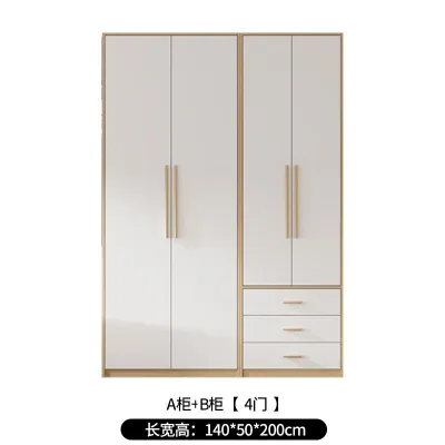 Corner L-Shaped 90-Degree Closet With Dresser All-In-One Combination Home Bedroom Modern Simple Storage Storage Cabinet