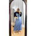 setelan wanita one set jeans / one set wanita atasan dan rok / setelan wanita import / ribon one set rok. 
