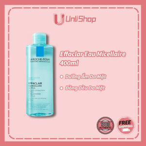 La Roche-Posay Nước Tẩy Trang Dịu Nhẹ 400ml - Công Thức Micellar Dịu Nhẹ Làm Sạch Sâu Không Làm Mất Độ Ẩm Tự Nhiên - Làm Sạch Sâu Không Cần Rửa Lại Dưỡng Ẩm Suốt 8H & Không Gây Kích Ứng