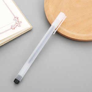 50/1PCS Transparent frosted gel pen 0.5mm point full needle tube bullet learning stationery office supplies