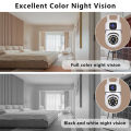 CCTV IP WiFi Camera Dual Lens Kamera 360 PTZ PAN TILT 8MP + 8MP 1080P APP V380 PRO night vision. 