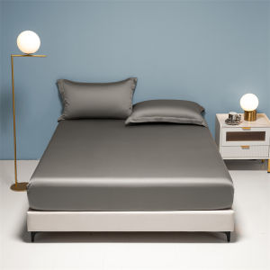 Silk Fitted Sheet Topper Mattress Protector Premium Cadar Single Queen King Fitted Flower Mattress Cover
