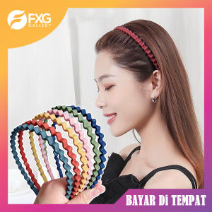 FXG - Bando Rambut Fashion Wanita Korea Model Gelombang Hiasan Kepala Bondu Doff Braided Matte BND19