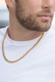 TERABRU - TITANIUM kalung Rantai Emas 24K  Pria dan Wanita Elegan Anti Karat / Kalung Rantai emas Terbaru / Kalung Rantai fashion / Kalung Rantai Italy / KAlung Rantai Baja Emas model Sisik Naga. 