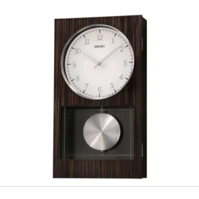 100%ORIGINAL SEIKO Wall Clock Wood Pendulum QXH046B