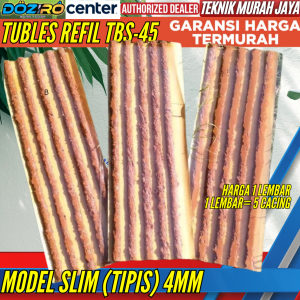 DOZIRO TBS45 Refill Tambal Ban Tubless Karet Tubles Lem Cacing Slim 4mm TBS 45