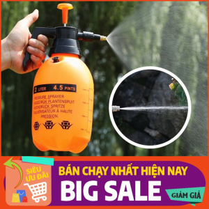 Bình tưới cây 2 lít phun sương khử khuẩn tưới hoa lan cây cảnh - màu da cam