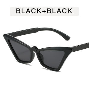 (GENTLE MOSCOT) Small Frame Triangle Cat Eye Sunglasses for Women Vintage Candy Color UV Protection Sun Glasses