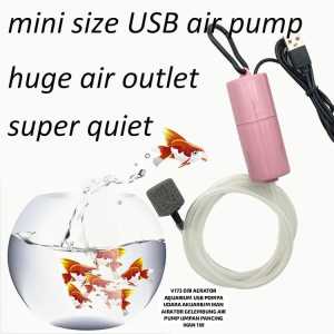 V173 PAKET SETORI AERATOR AQUARIUM USB POMPA UDARA ANGIN OKSIGEN IKAN EMERGENCY DARURAT AKUARIUM AIR