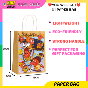 Paper Bag Kpop Demon Hunters Huntrix Birthday Party Event Goodies Door Gift Kraft Packaging Paper Bag 环保纸袋生日派对回礼袋