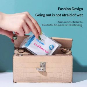 Taidu thẻ di động Áo Mưa Cho Người Lớn Và Trẻ Em-Trọng Lượng Nhẹ Trong Suốt Đầy Đủ Cơ Thể vỏ bọc chống thấm nước Với Thiết Kế Nhỏ Gọn