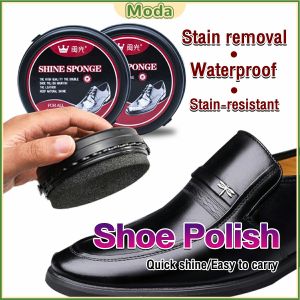 Moda 39g Double-sided Sponge Leather Shoe Polish Brush Tool Colorless Shoes Wax for All Color Shoes