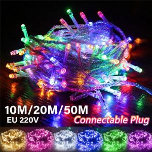 ✨🌙10M/50M 100LED/500Led Lampu raya String Fairy Light 8 Modes Garland Lights Tree Home Wedding hari raya decoration