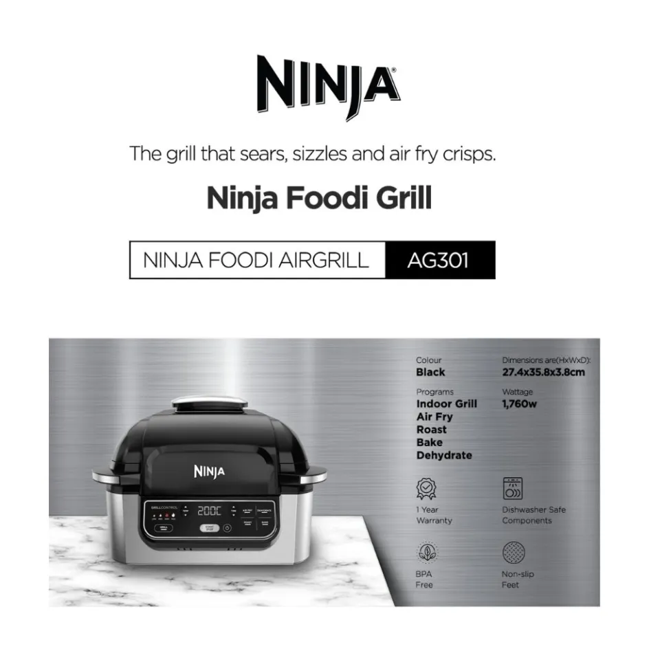Ninja Air Ninja Foodi Indoor Grill Walmart Quart Air Fryer Walmart