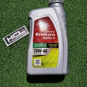Pertamina Enduro Matic-V 1L 10W-40 API SN JASO MB Fully Synthetic Oil For 4 Stroke Motorcycle VR|46 Racing Team